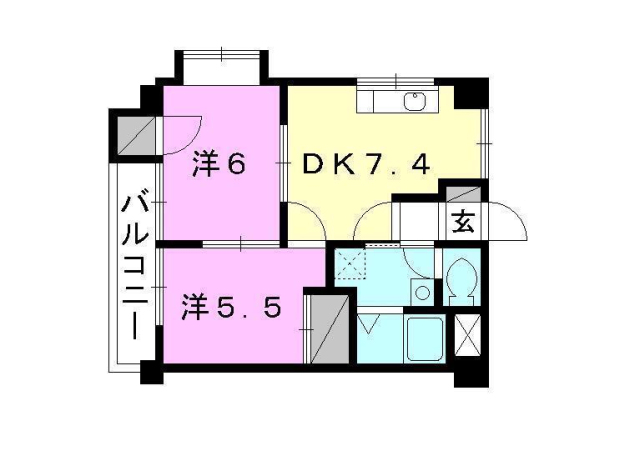 ノイシュロス久万ノ台の間取り