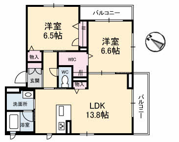 ヴィラ・セントラルB棟の間取り