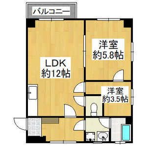 平和第2マンションの間取り