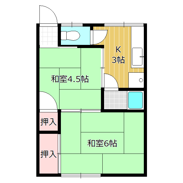 平和荘の間取り