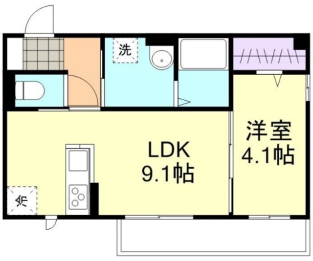 【フォルティス四十瀬の間取り】