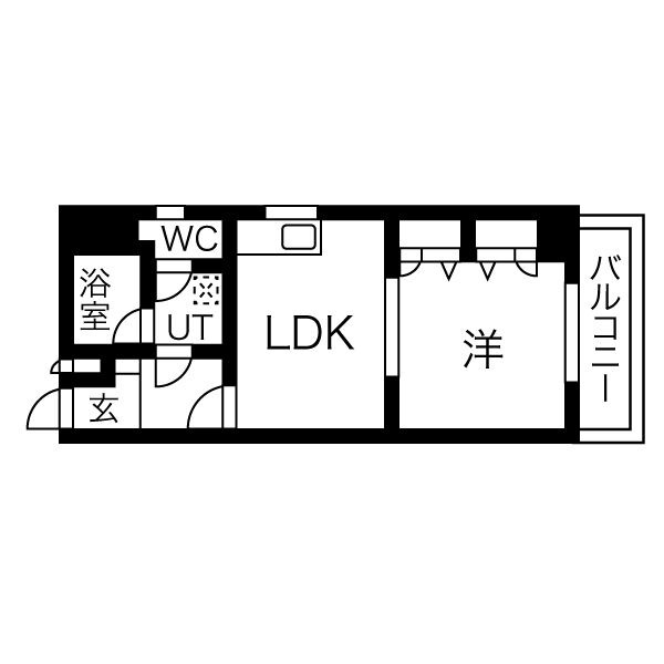 大阪市東成区中本のマンションの間取り