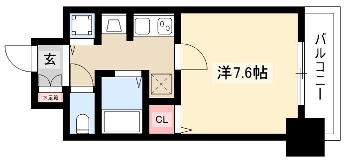 プレサンス名古屋STATIONアライブの間取り