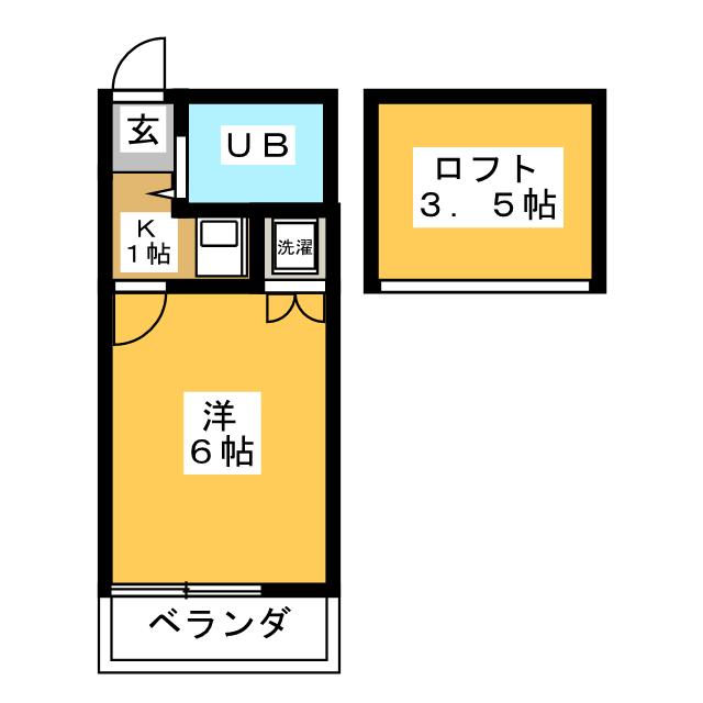 レオパレス自由が丘の間取り