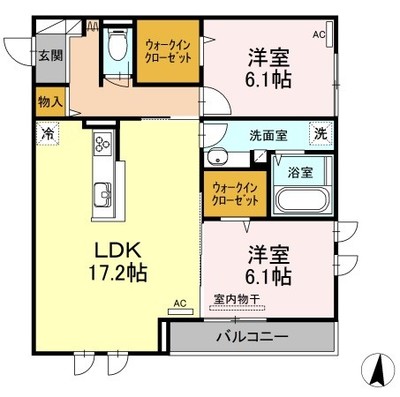 アルチェヴィータの間取り