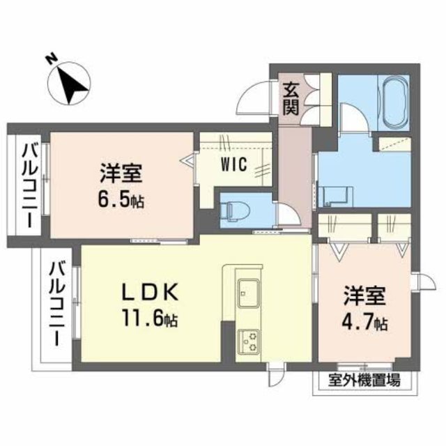 シャーメゾン　ソラの間取り