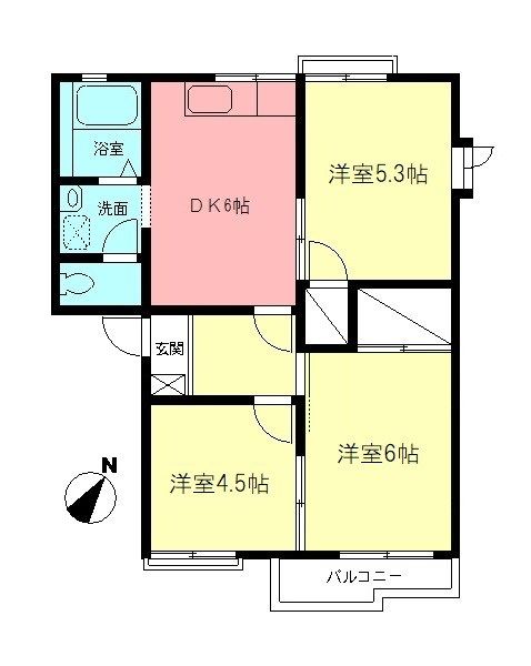 ドミール市川の間取り