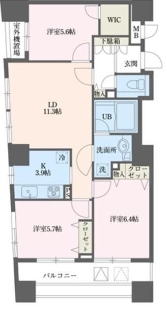 ドゥーエ横浜駅前の間取り