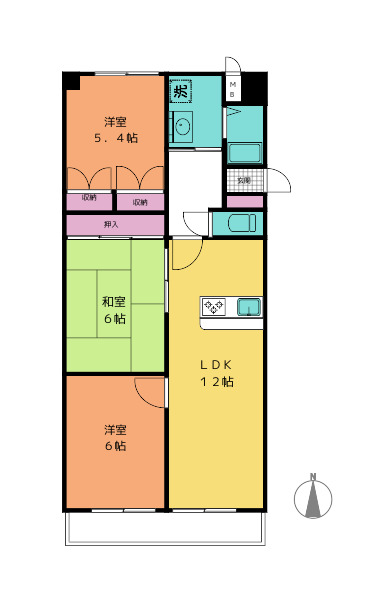 【ピボットマンション八幡の間取り】