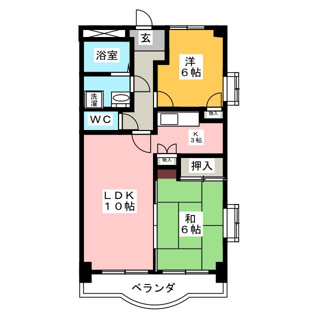 ブランネージュ塩田の間取り