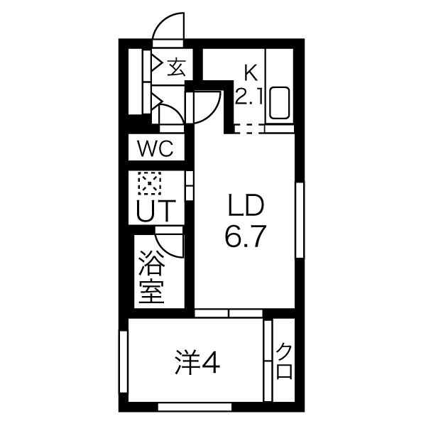 Alegria南8条(アレグリア)の間取り