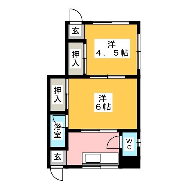 石川アパートの間取り