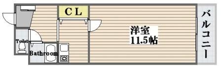 大阪市平野区長吉出戸のマンションの間取り