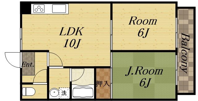 宝塚市雲雀丘山手のマンションの間取り