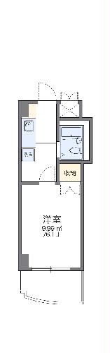 レオパレスグリーンバレー一番館の間取り