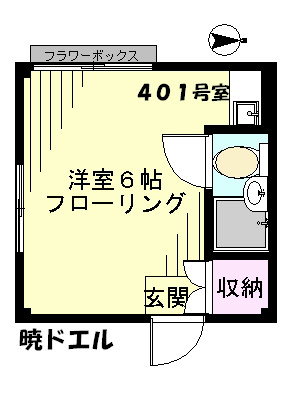 暁ドエル（アカツキドエル）の間取り