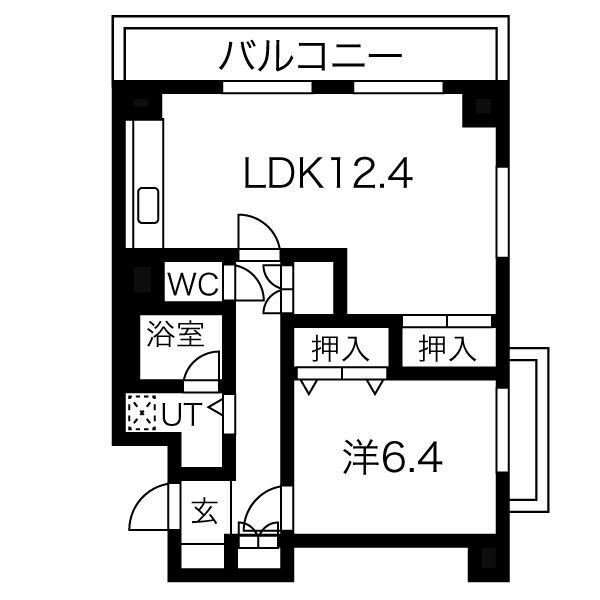 サンハイツ白鷺の間取り