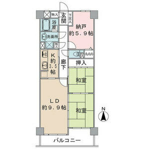 藤和シティコープ木曽川IIの間取り