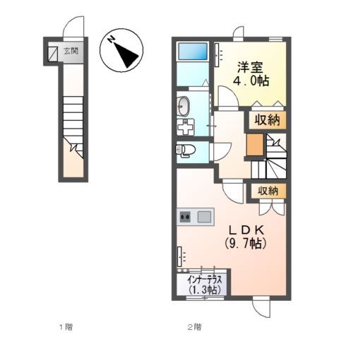 シェロ　アスールの間取り