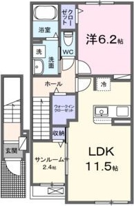 ジィートIIの間取り