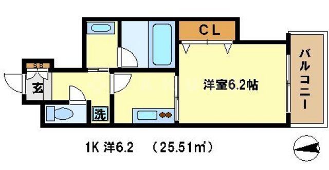 京都市中京区宮木町のマンションの間取り