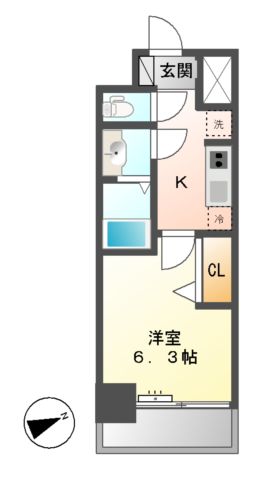 プレサンス上前津リラシスの間取り