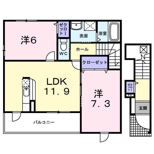 ビナグラード・Ｋｓの間取り