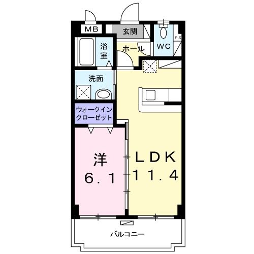 ブルック　ユニゾンの間取り