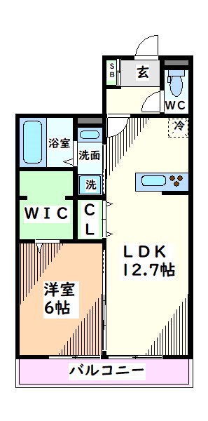 【日野市豊田のアパートの間取り】