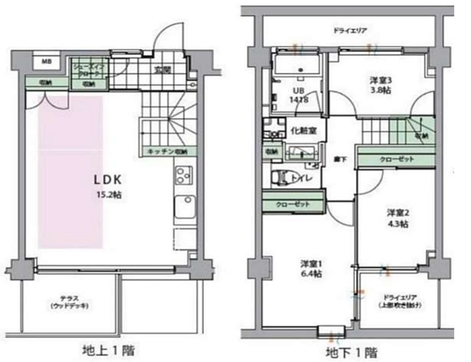 GLIDE自由が丘の間取り