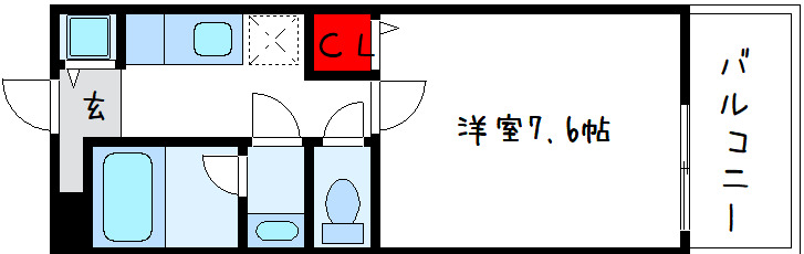 和泉市唐国町のアパートの間取り