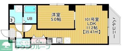 千葉市中央区院内のマンションの間取り