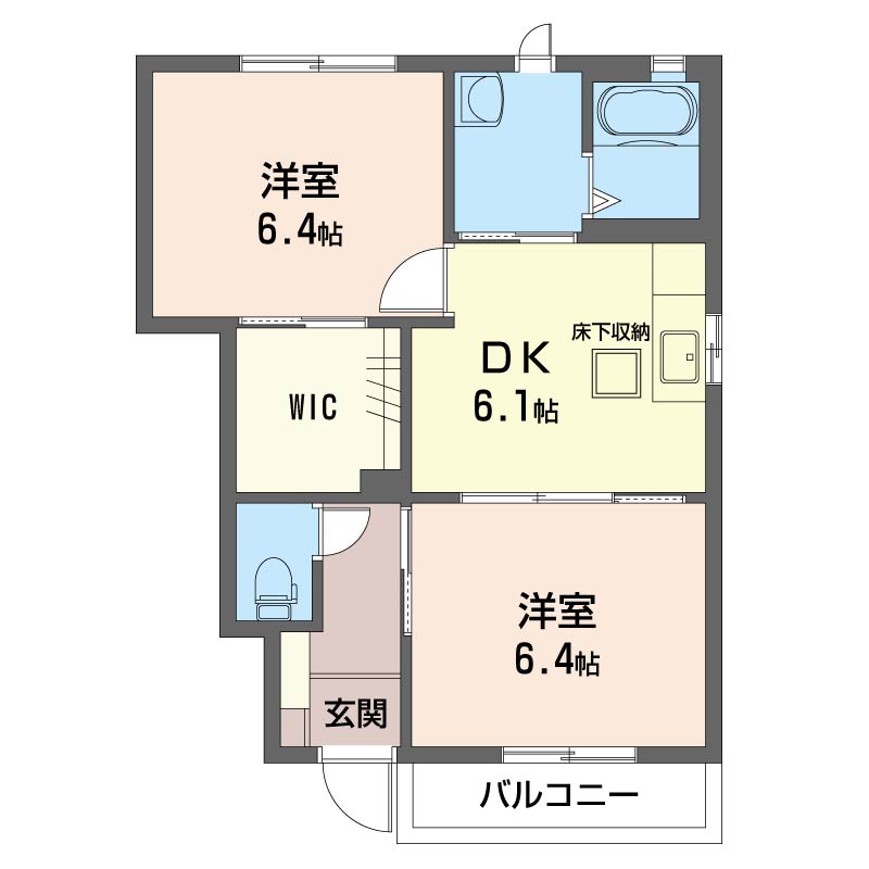 メゾン・サンモールＡの間取り