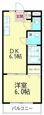 川崎市川崎区東門前のマンションの間取り