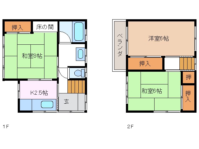 中嶌アパートの間取り