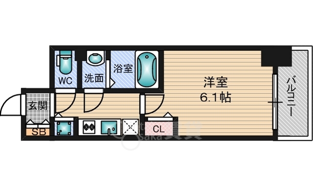 プレサンス新大阪ザ・シティの間取り