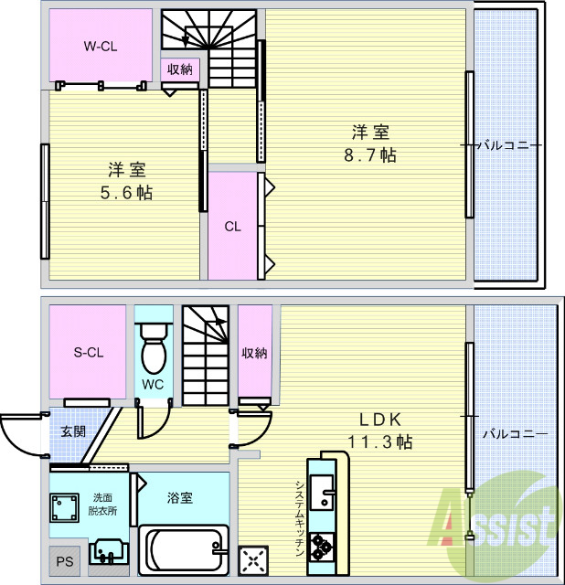 BLANC FORETの間取り