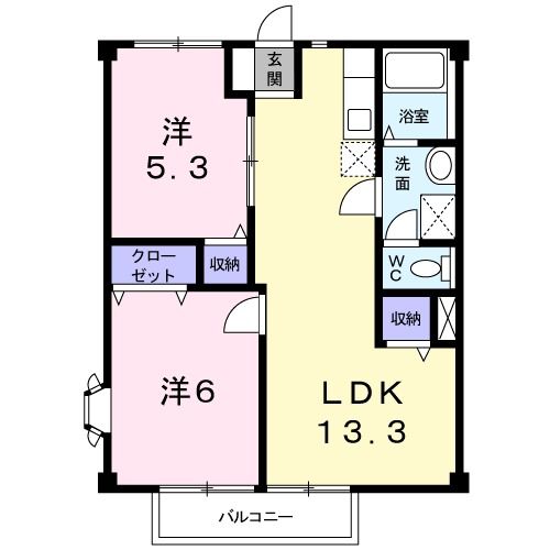 カーム西村の間取り