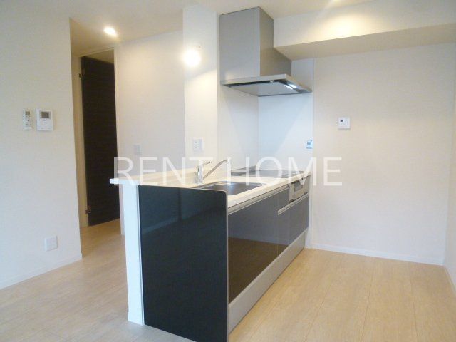 キッチン　対面式ＩＨ3口システムキッチン