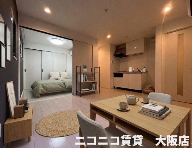 居室・リビング　モデルルームイメージの為、現状を優先いたします