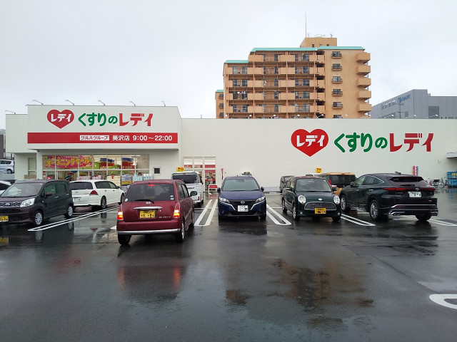 ドラックストア　くすりのレデイ美沢店（ドラッグストア）まで500m