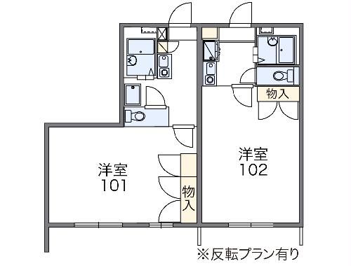 【レオパレスグレイスヒルズの間取り】