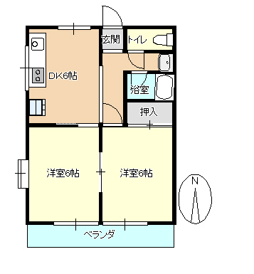 狩野マンションの間取り