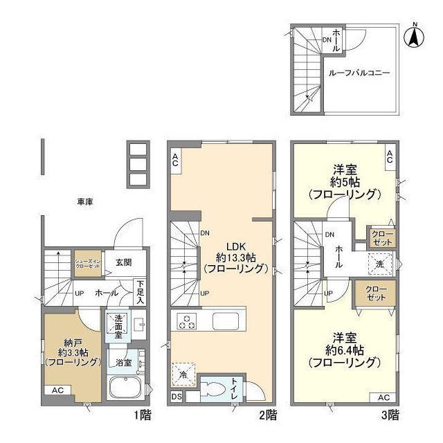 東京都足立区東和２（一戸建）の賃貸物件の間取り