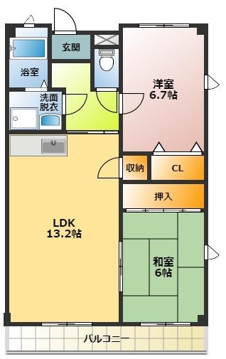 メゾンソレイユの間取り