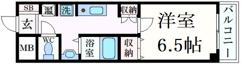 アンジェリーク夙川の間取り