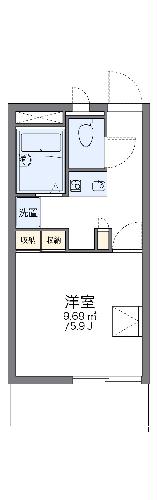 レオパレスいけざわＢの間取り