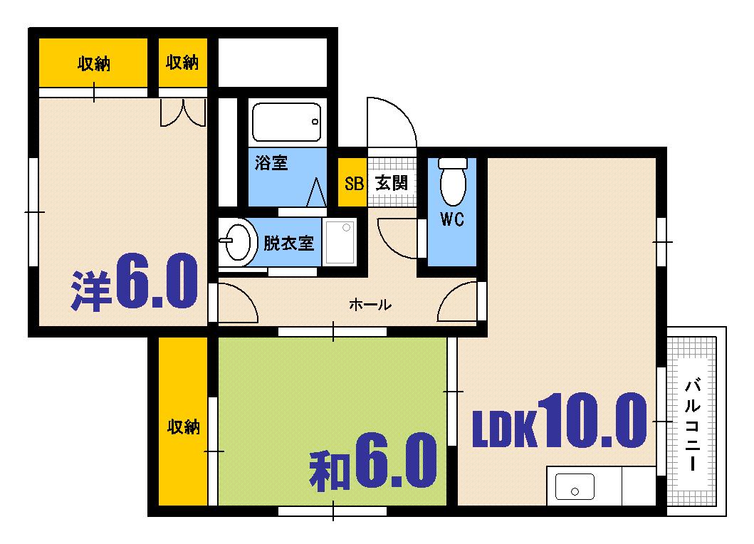 プレドメールの間取り