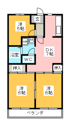 グリーンコーポアサノの間取り