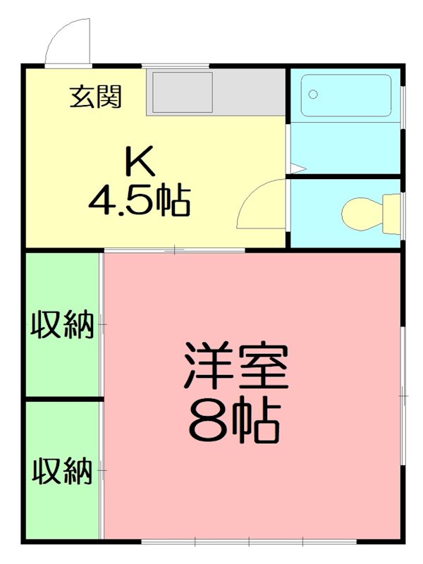 中ノ町荘　西棟の間取り